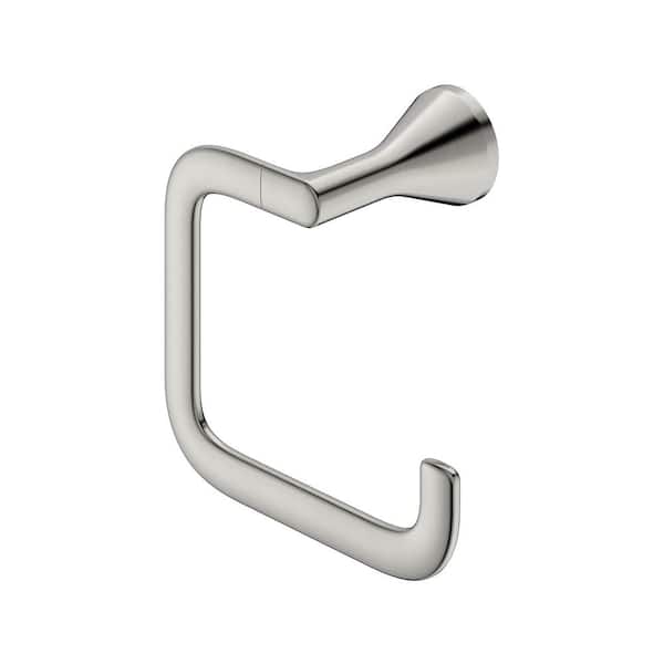 Aspirations Wall Mounted Towel Ring in Brushed Nickel