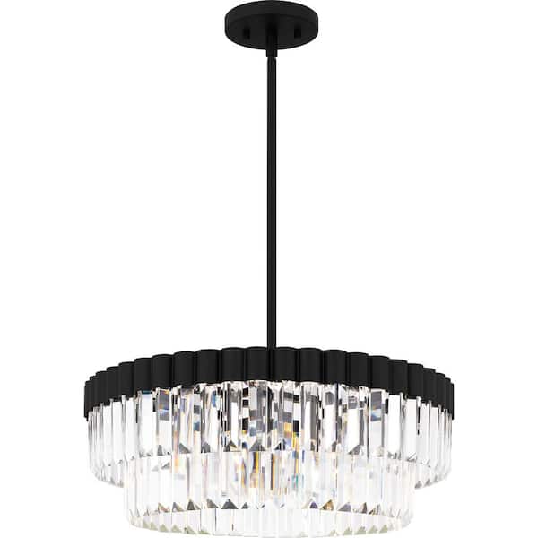 Quoizel Starlight 60-Watt 4-Light Matte Black Pendant Light