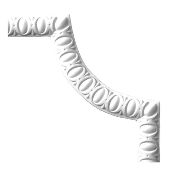 American Pro Decor 5/8 in. x 8-1/2 in. x 8-1/2 in. Egg and Dart Polyurethane Panel Moulding