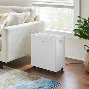 50 pt. Dehumidifier for Basement, Garage, or Wet Rooms up to 4500 sq. ft. in White, ENERGY STAR