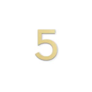 4 in. Magnetic Numbers - Gold Number 5