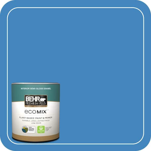 1 qt. #560B-6 Warm Spring Semi-Gloss Enamel EcoMix Plant-Based Interior Paint & Primer