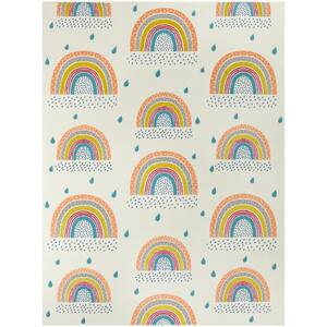 Chasing Rainbows Off-White 8 ft. x 10 ft. Area Rug
