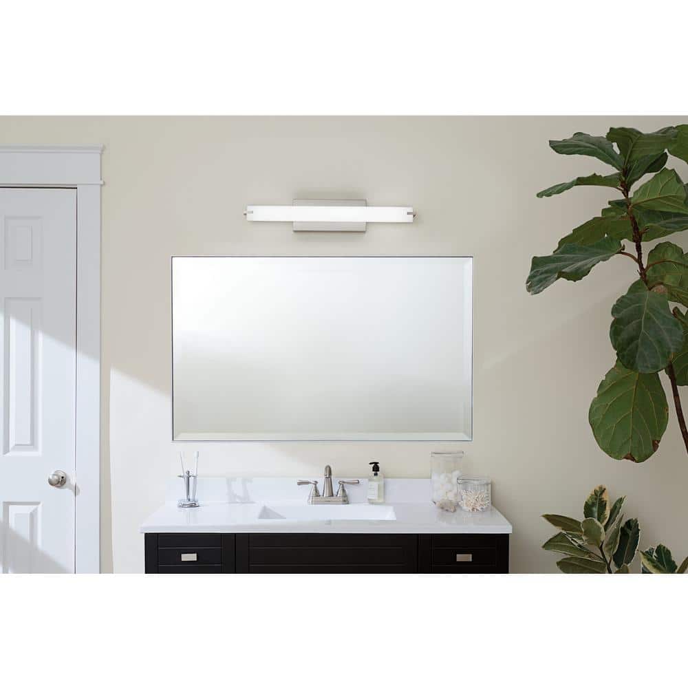 Brushed Nickel 25.5" Dimmable LED Wall Vanity Light