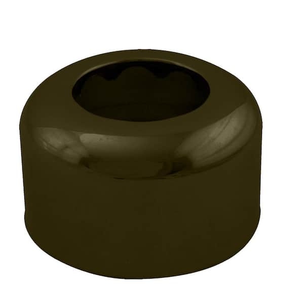 Westbrass High Box Pattern Sure-Grip Flange, Matte Black