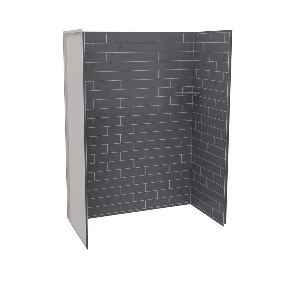 Utile 60 in. W x 32.5 D x 80 in.H 3-pieces Direct-to-Stud Composite Alcove Shower Wall Surround in Metro Thunder Grey price history on PriceWatchPro
