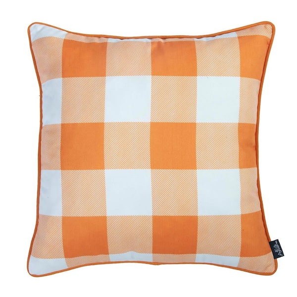 MIKE & Co. NEW YORK White and Orange Decorative Fall Thanksgiving Pumpkins  12 in. x 20 in. Lumbar Throw Pillow Cover (Set of 2) SET-719-6874-1 - The  Home Depot