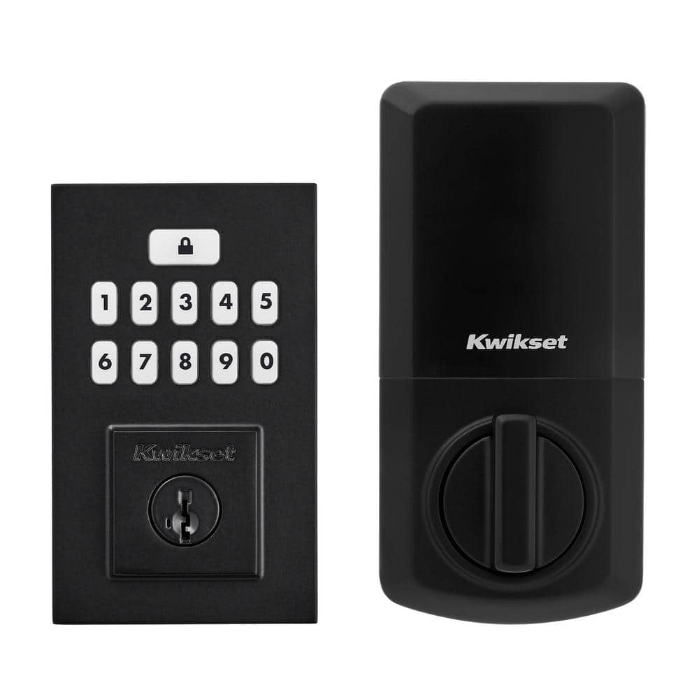 Matte Black Electronic Keypad Single Cylinder Deadbolt