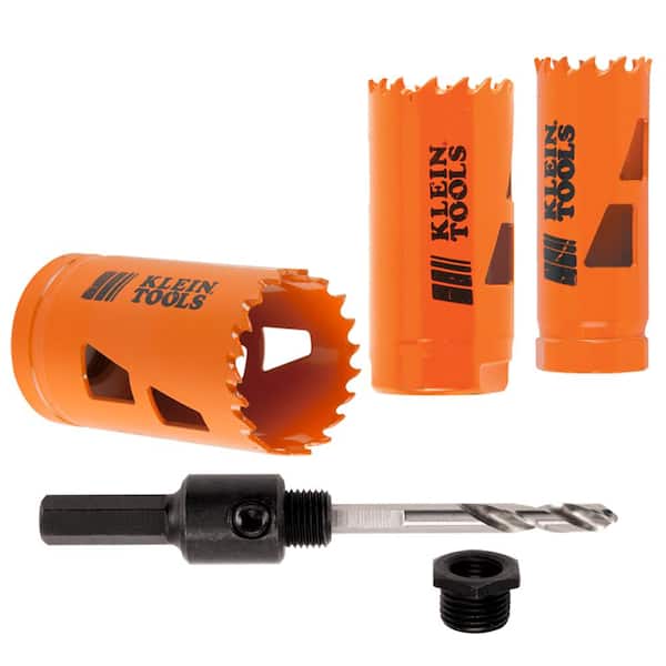 Klein Tools Hole Saw Set with (3-Piece) Arbor