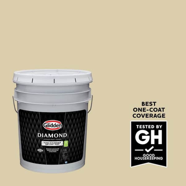 Glidden Diamond 5 gal. PPG1099-3 Lovely Linen Eggshell Interior Paint with Primer