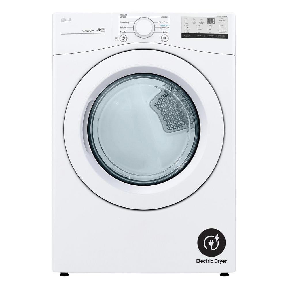 7.4 Cu. Ft. vented Stackable Electric Dryer in White with Sensor Dry