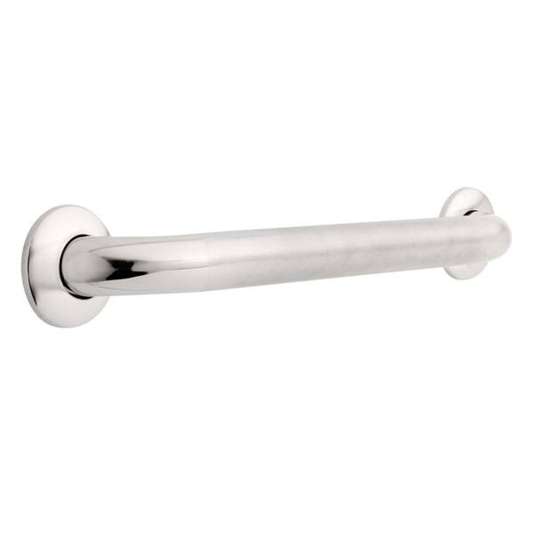 Safety First 18 in. x 1-1/2 in. Concealed Screw ADA-Compliant Grab Bar in Peened and Bright Stainless