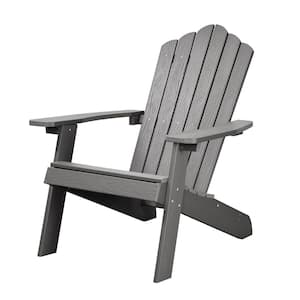 Lanier Classic Charcoal Gray Outdoor Plastic Adirondack Chair