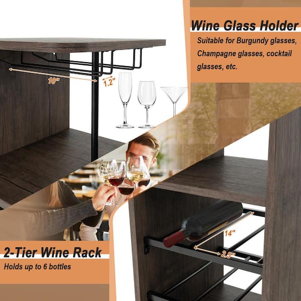 Wine bar table online and chairs