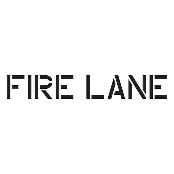 4 in. Fire Lane Stencil
