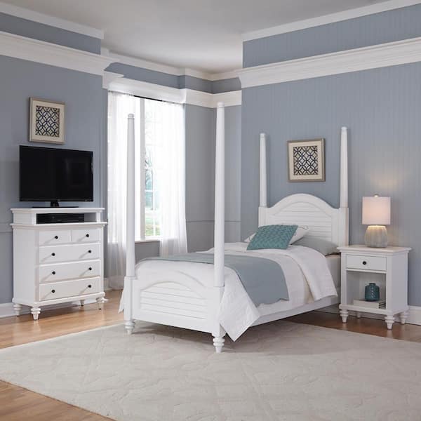 Bermuda Off-White 1-Drawer Nightstand