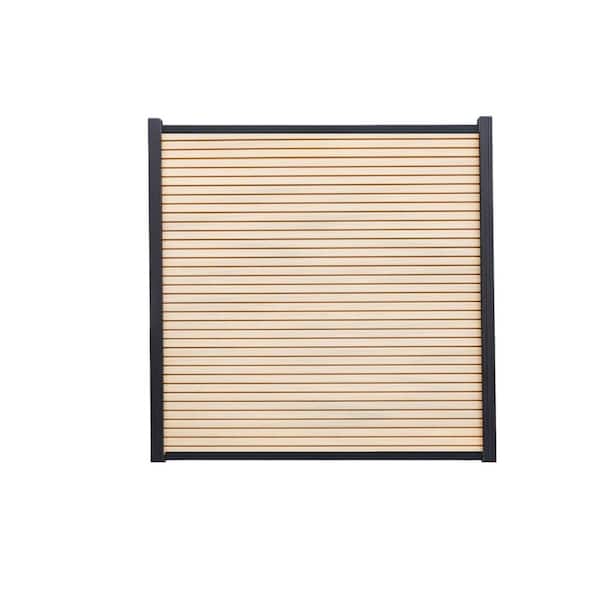 6 ft. x 6 ft. Riviera Composite Fence Panel w/Posts Maple (1-Pack)