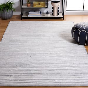 Montauk Navy/Ivory Doormat 2 ft. x 3 ft. Solid Color Striped Area Rug