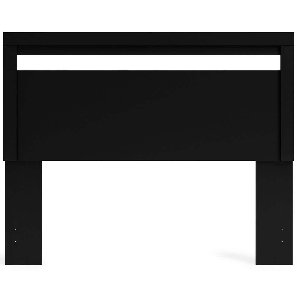 Black Queen Transitional Wood Platform Bed