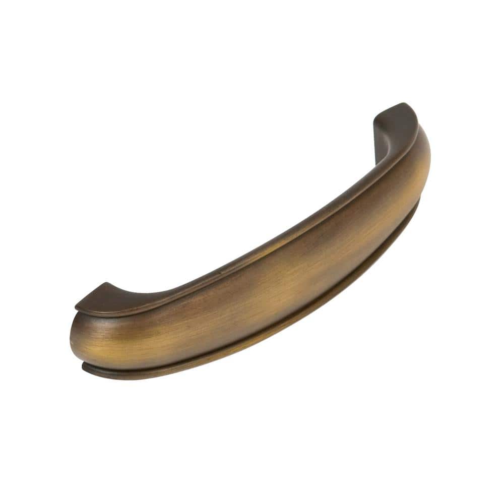 Sydney 3 1/2" Vintage Brass Arch Pull with Mounting Hardware