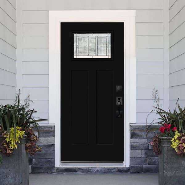 Steves & Sons Legacy Collection Customizable Fiberglass Prehung Front Door  552936 - The Home Depot