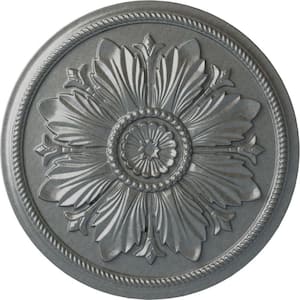 23-5/8 in. x 1-1/2 in. Kaya Urethane Ceiling Medallion (Fits Canopies upto 5-1/4 in.), Platinum
