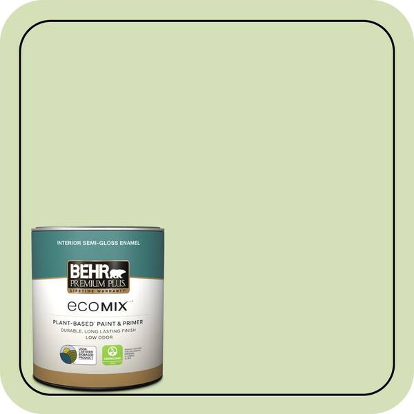 1 qt. #MQ4-45 Spring Glow Semi-Gloss Enamel EcoMix Plant-Based Interior Paint & Primer
