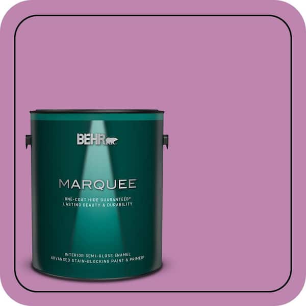 BEHR MARQUEE 1 gal. #MQ4-60 Joie De Vivre One-Coat Hide Semi-Gloss Enamel Interior Paint & Primer