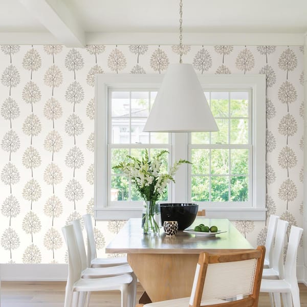 Tsai Grey Tree Strippable Roll (Covers 56.4 sq. ft.)