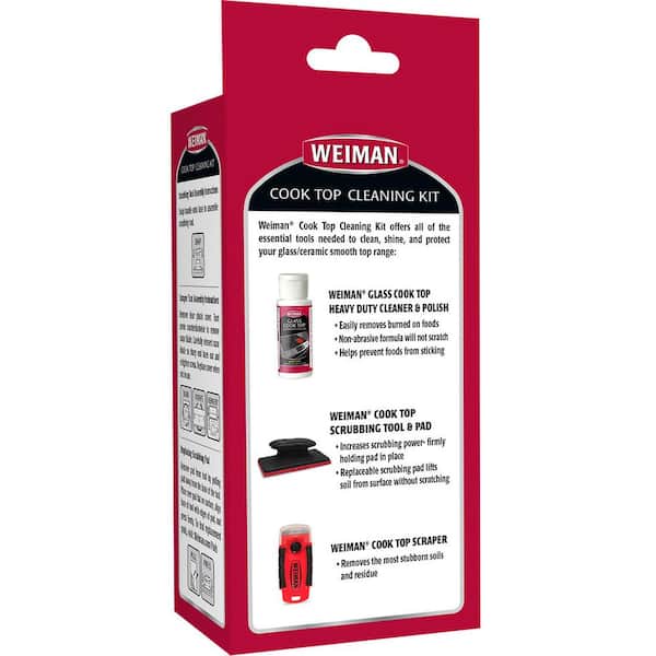 Weiman 2 oz. Glass Cook Top Cleaning Kit (4-Pack) 98A - The Home Depot