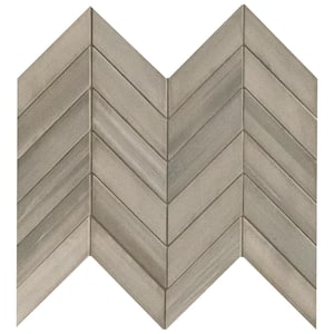 Water Color Grigio 12 in. x 15 in. x 10 mm Matte Porcelain Mosaic Tile (5.2 sq. ft. / case)