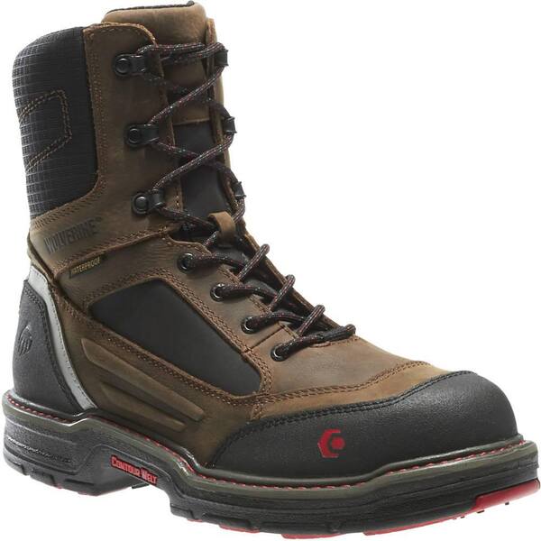 Men\'s Overman Waterproof 8\'\' Work Boots - Composite Toe - Brown Size 7 Men main image 4