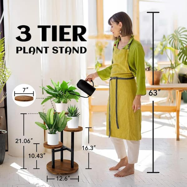 Oyezvary 12.6 in. x 12.6 in. x 21.06 in. Indoor/Outdoor Tall Metal