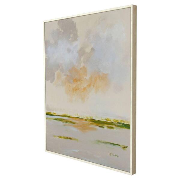 HomeRoots 1-Piece Floater Frame Graphic Print Abstract 52.00 in. x