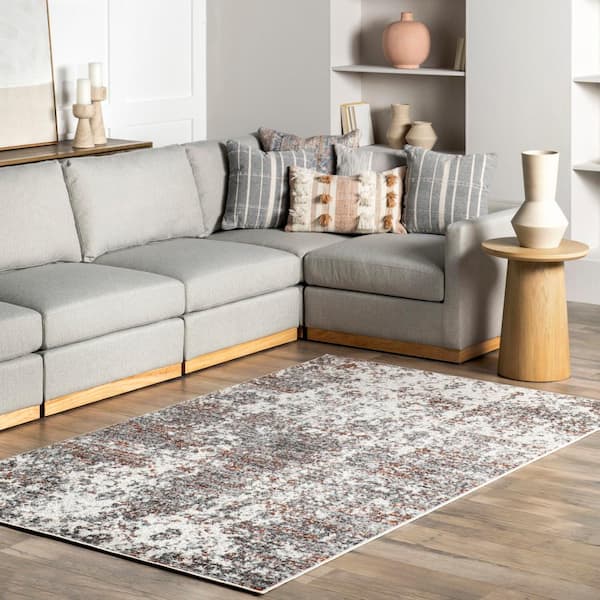 nuLOOM Deedra Modern Abstract Red 8 ft. x 10 ft. Area Rug