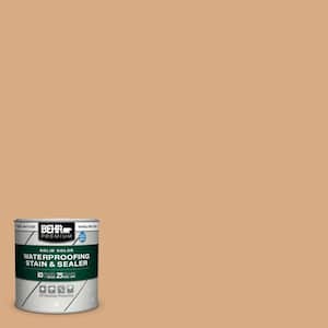 8 oz. #SC-127 Beach Beige Solid Color Waterproofing Exterior Wood Stain and Sealer Sample
