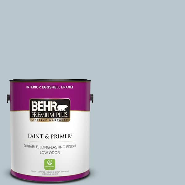 BEHR PREMIUM PLUS 1 gal. #N480-2 Flowing Breeze Eggshell Enamel Low Odor Interior Paint & Primer