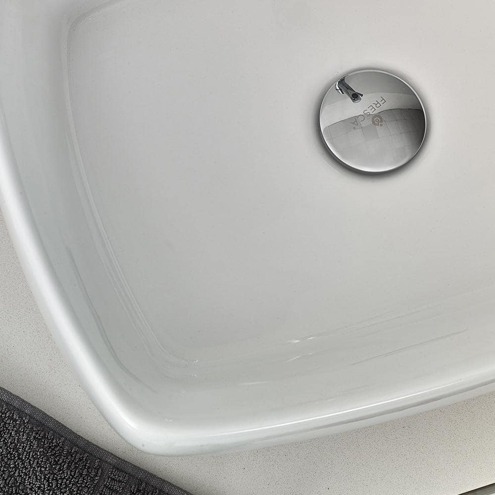 Elegant 72" White Quartz Top Double Vessel Sink Wall-Mount Vanity