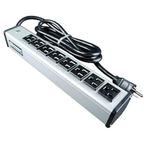 Wiremold 8-Outlet 15 Amp Compact Power Strip, 6 ft. Cord