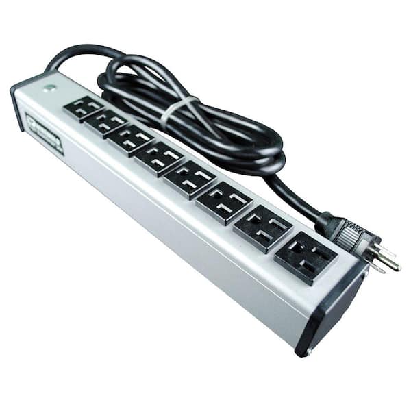 Legrand Wiremold 8-Outlet 15 Amp Compact Power Strip, 6 ft. Cord