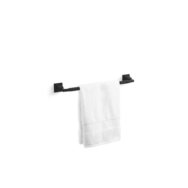 Kallan 18 in. Wall Mounted Towel Bar in Matte Black