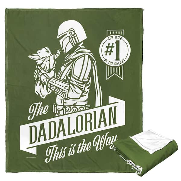 THE NORTHWEST GROUP Star Wars The Mandalorian Dadalorian Silk Touch Multi-Colored Throw Blanket