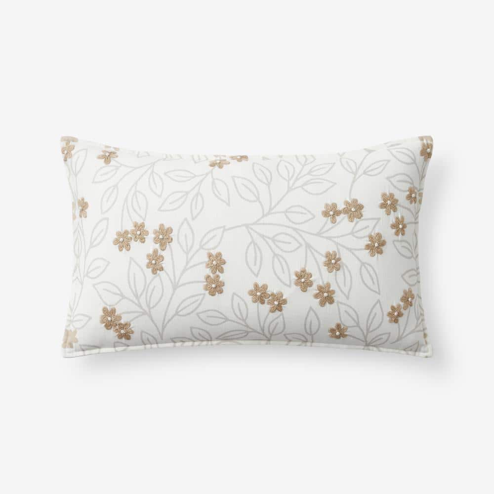 The Company Store Mariel Decorative Gold 21 in x 12 in Throw Pillow