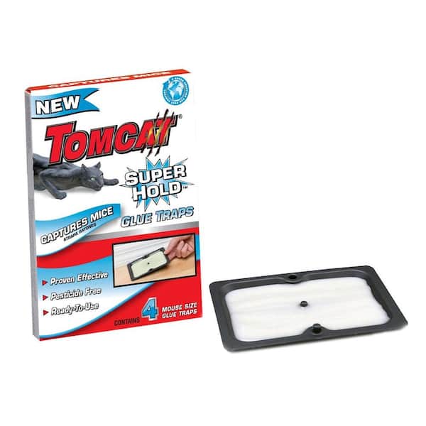 Tomcat Super Hold Mouse Glue Trap (4-Pack)