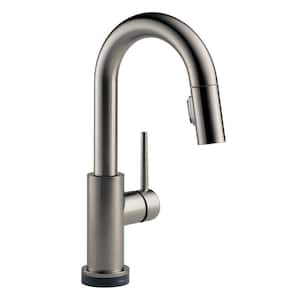 Trinsic Single-Handle Bar Faucet with Touch2O Technology in Black Stainless