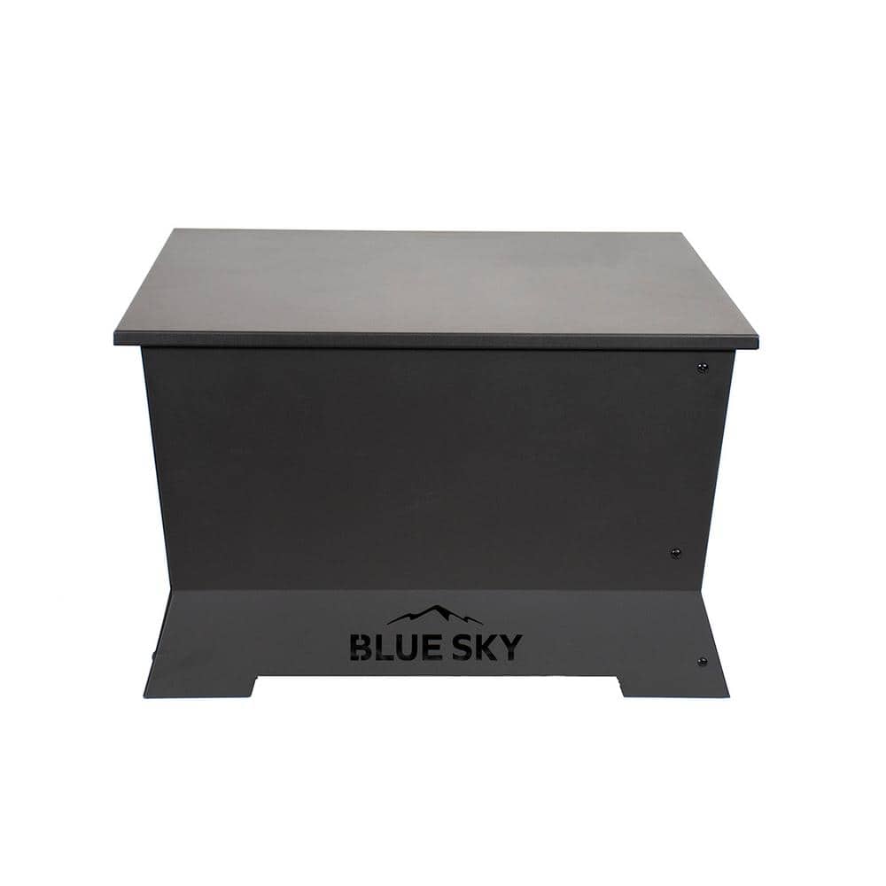 Black Steel 30" Square Fire Pit Lid