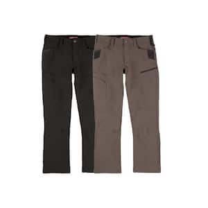 Milwaukee Men's 36 in. x 32 in. Black and Brown FREEFLEX Tech Work