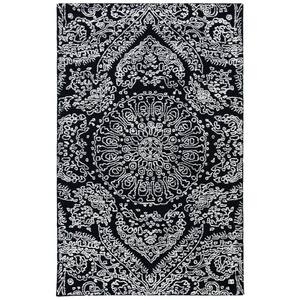 nuLOOM Arlena Distressed Persian Medallion Black 8 ft. x 10 ft. Area Rug  BDSM12B-76096 - The Home Depot