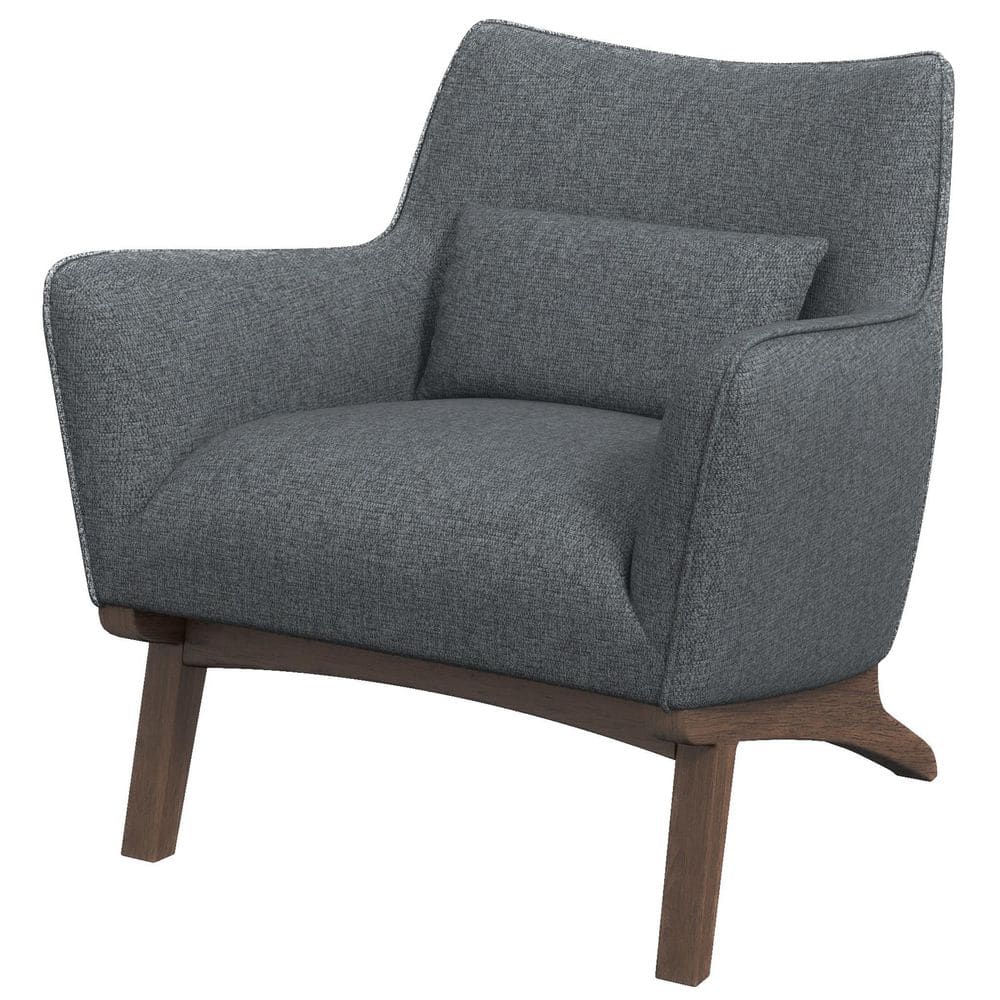 Gatsby Mid Century Modern Furniture Style Dark Gray Fabric Accent Armchair -  Ashcroft Furniture Co, LCHRCASLINDKGRY