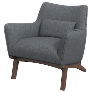 Gatsby Mid Century Modern Furniture Style Dark Gray Fabric Accent Armchair